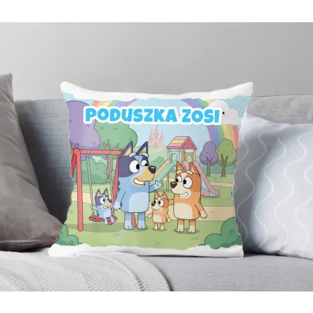 KUBEK + PODUSZKA zestaw z Bluvi i Rodzinką – Personalizowany Prezent Dla Dziecka